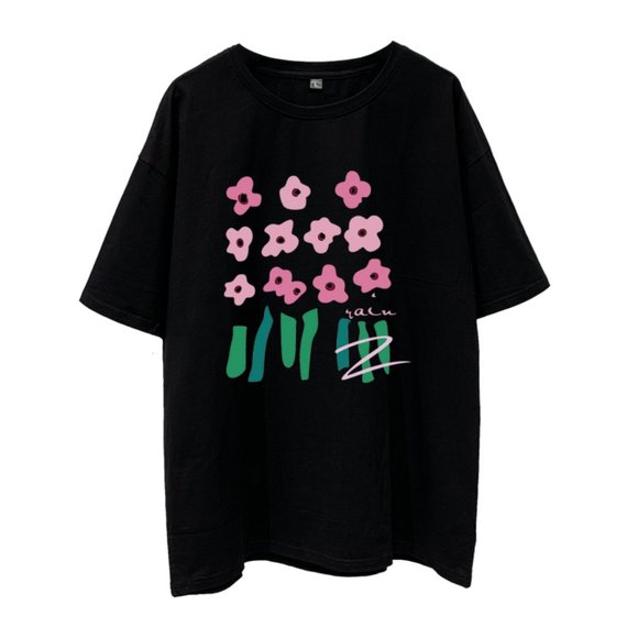 Black half-sleeve with loose cotton T-shirt inside - Picture 1 of 5